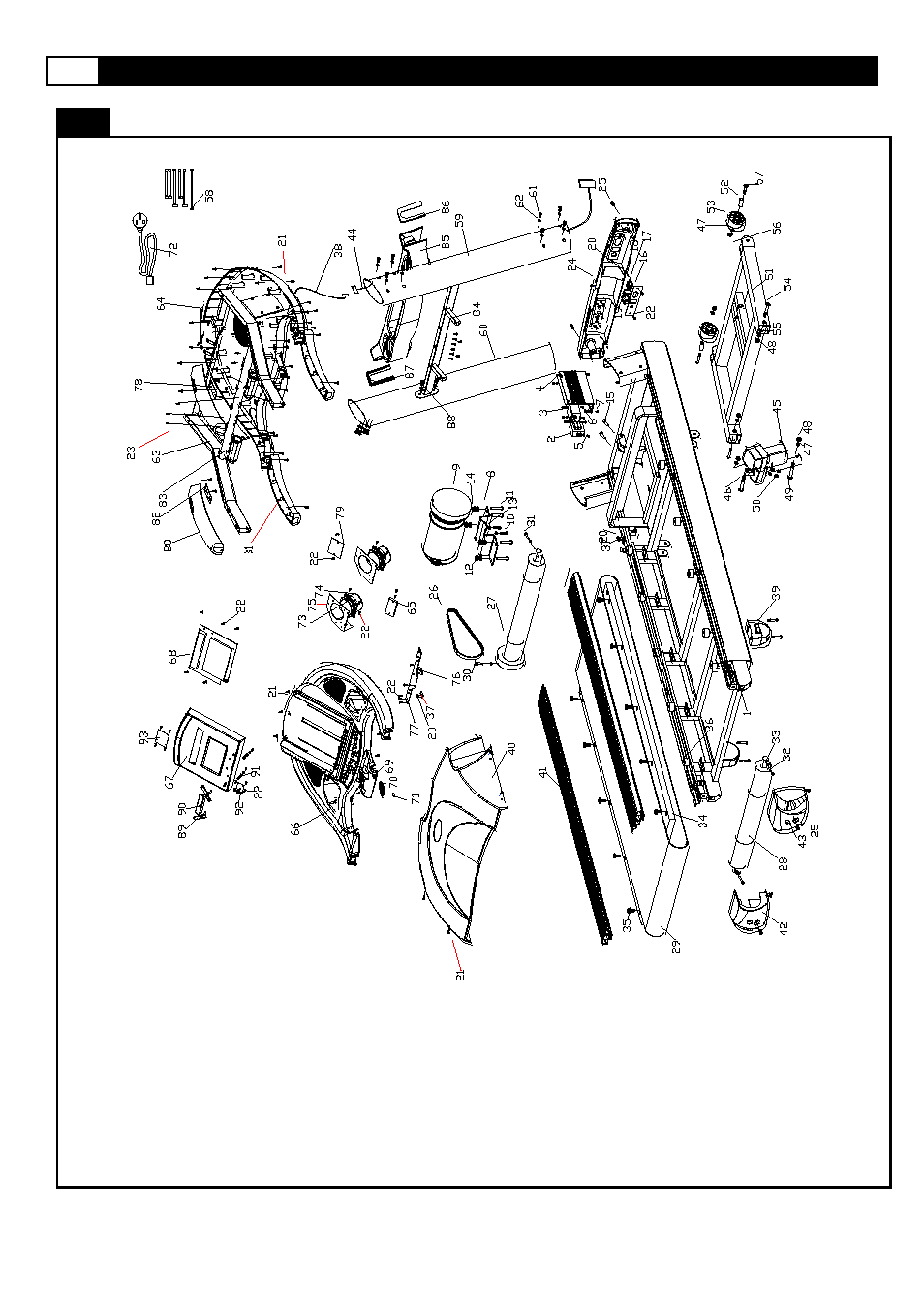 Complete parts diagram 2 | Smooth Fitness 9.65LC User Manual | Page 10 / 37