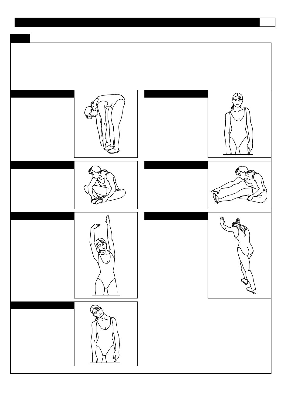 Stretching routine | Smooth Fitness 9.65LC User Manual | Page 33 / 37