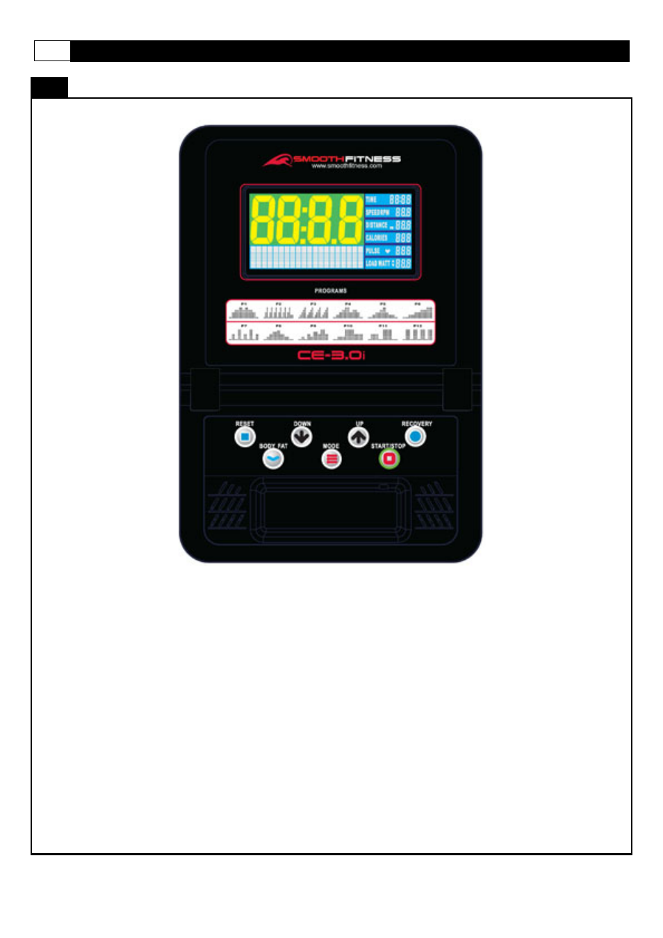 Computer operation | Smooth Fitness CE-3.0 User Manual | Page 20 / 34