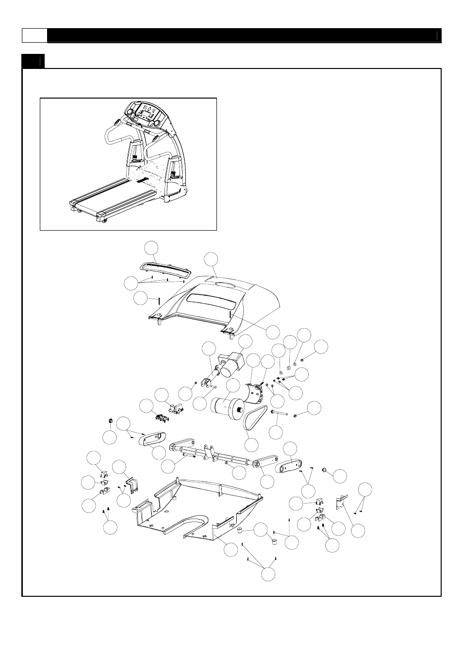 Parts diagram | Smooth Fitness Motorized 8.25E User Manual | Page 16 / 47