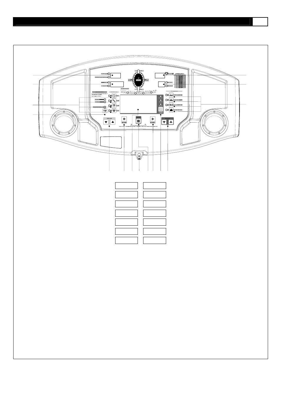 Computer operation, Calories/calories per hour, Time/distance | Message center, Stop, Mode, Heart rate | Smooth Fitness Motorized 8.25E User Manual | Page 31 / 47
