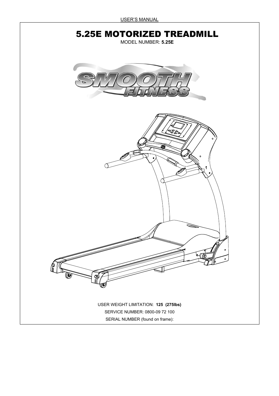 Smooth Fitness 5.25E User Manual | 45 pages