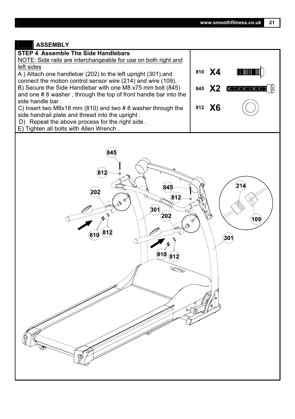Smooth Fitness 5.25E User Manual | Page 21 / 45