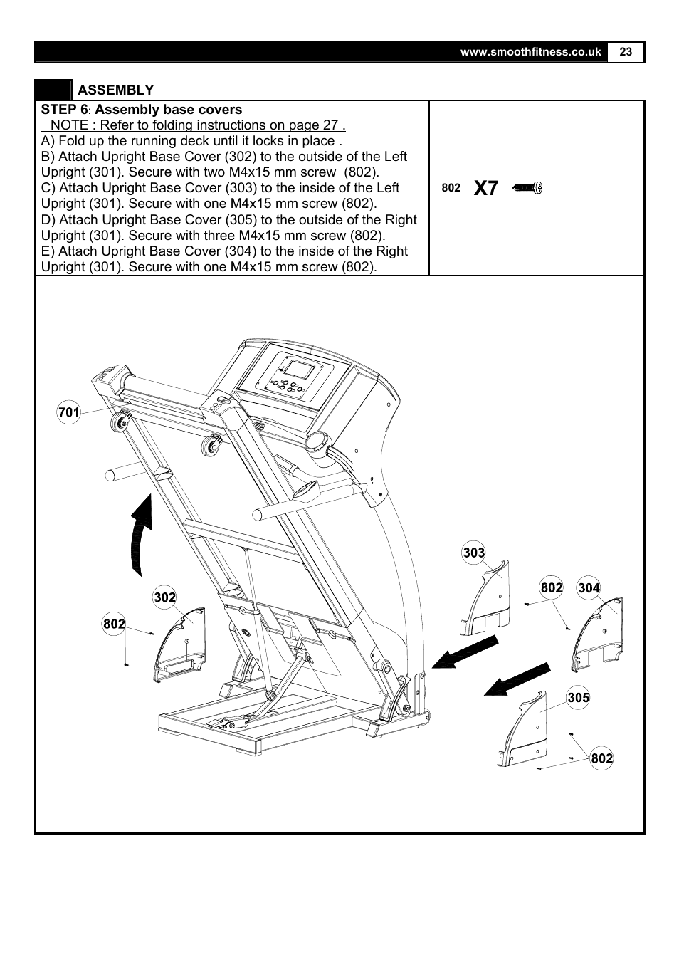 Smooth Fitness 5.25E User Manual | Page 23 / 45