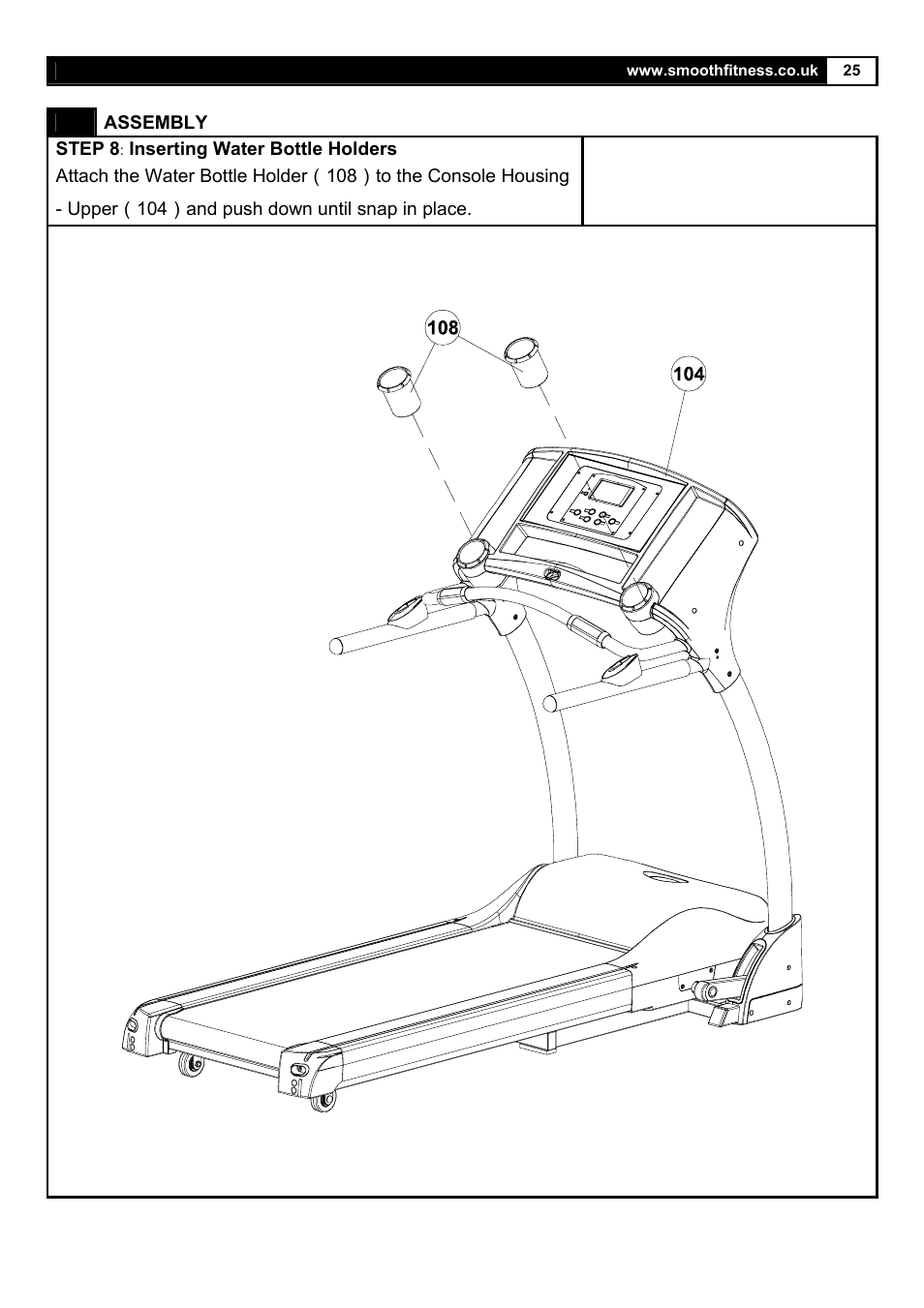 Smooth Fitness 5.25E User Manual | Page 25 / 45