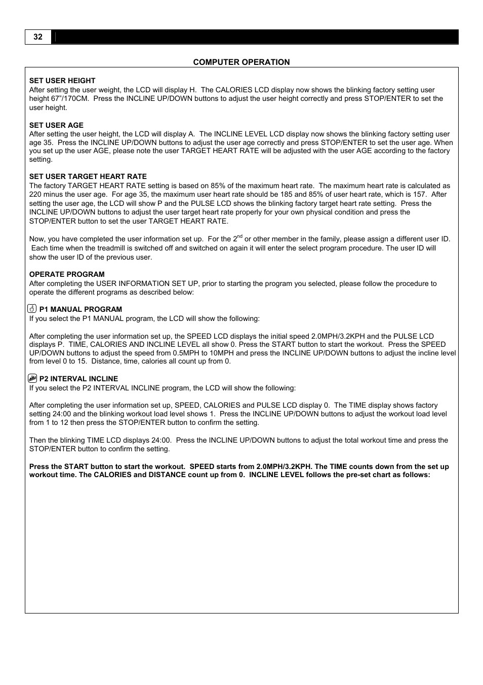 Smooth Fitness 5.25E User Manual | Page 32 / 45