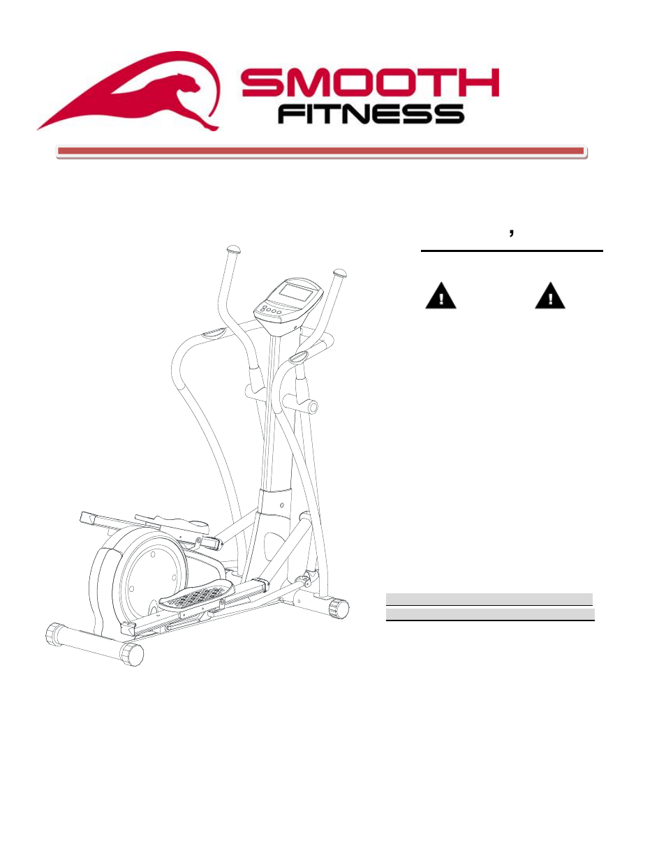 Smooth Fitness SMOOTH CE-3.0DS User Manual | 40 pages