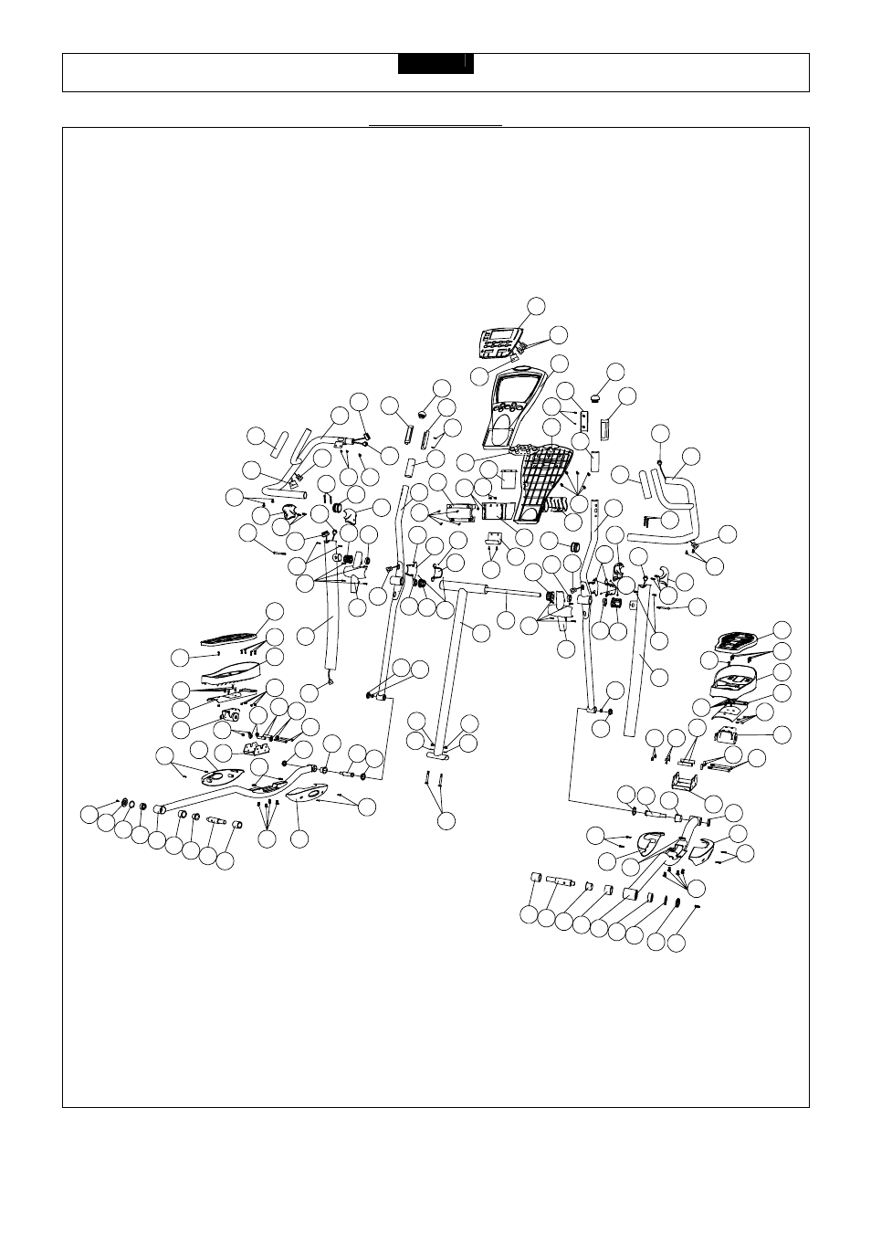 Parts diagram | Smooth Fitness CE 7.4E User Manual | Page 9 / 37