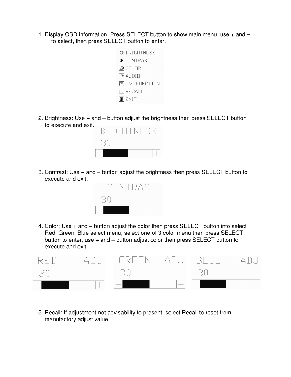 Smooth Fitness 15" TFT LCD MONITOR GMTV15 User Manual | Page 10 / 11