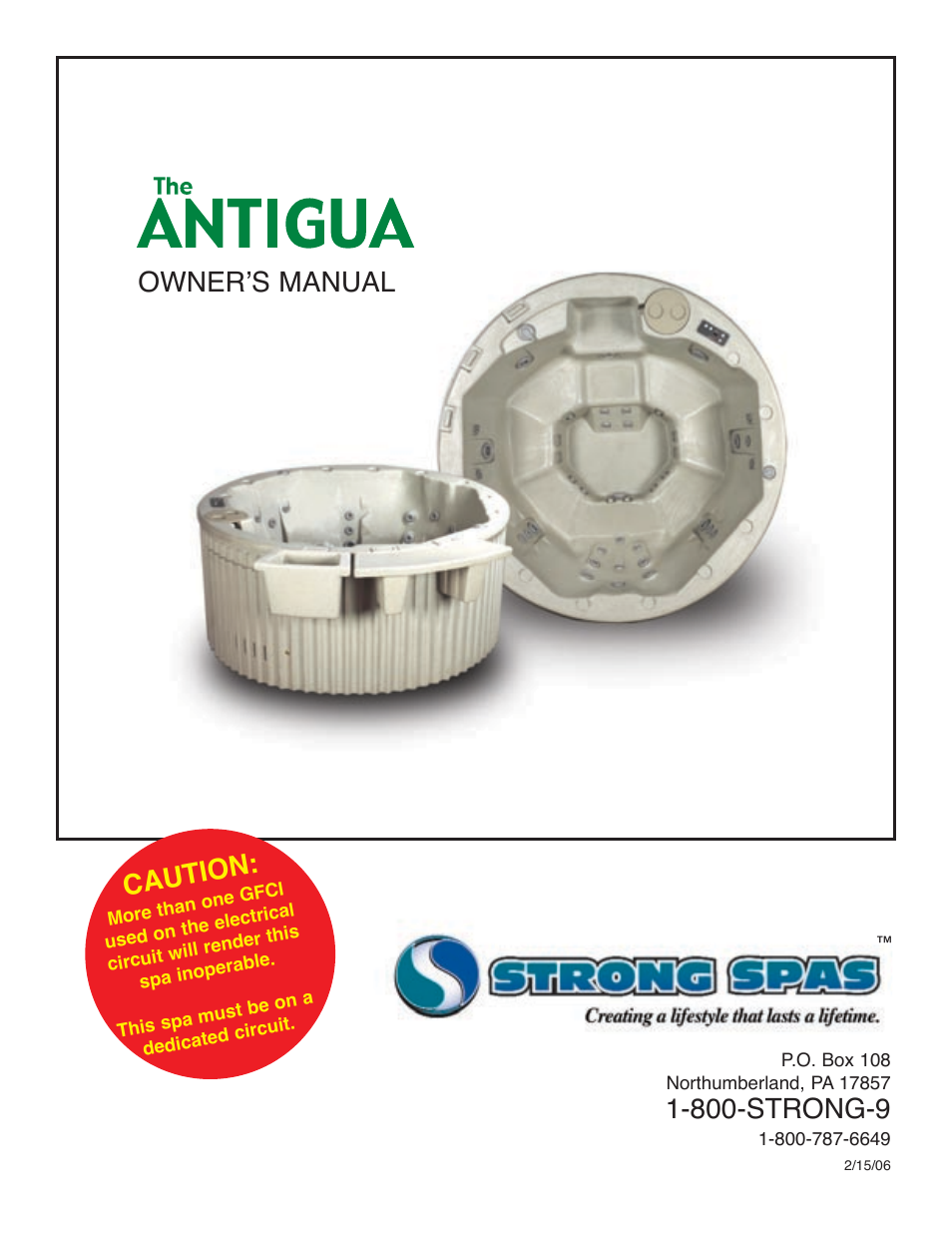 Strong Pools and Spas The Antigua User Manual | 16 pages