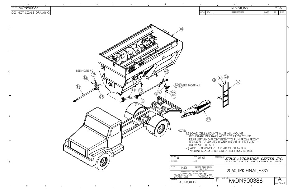 2050,trk,final,assy, Revisions | Sioux Tools 2050 User Manual | Page 20 / 53