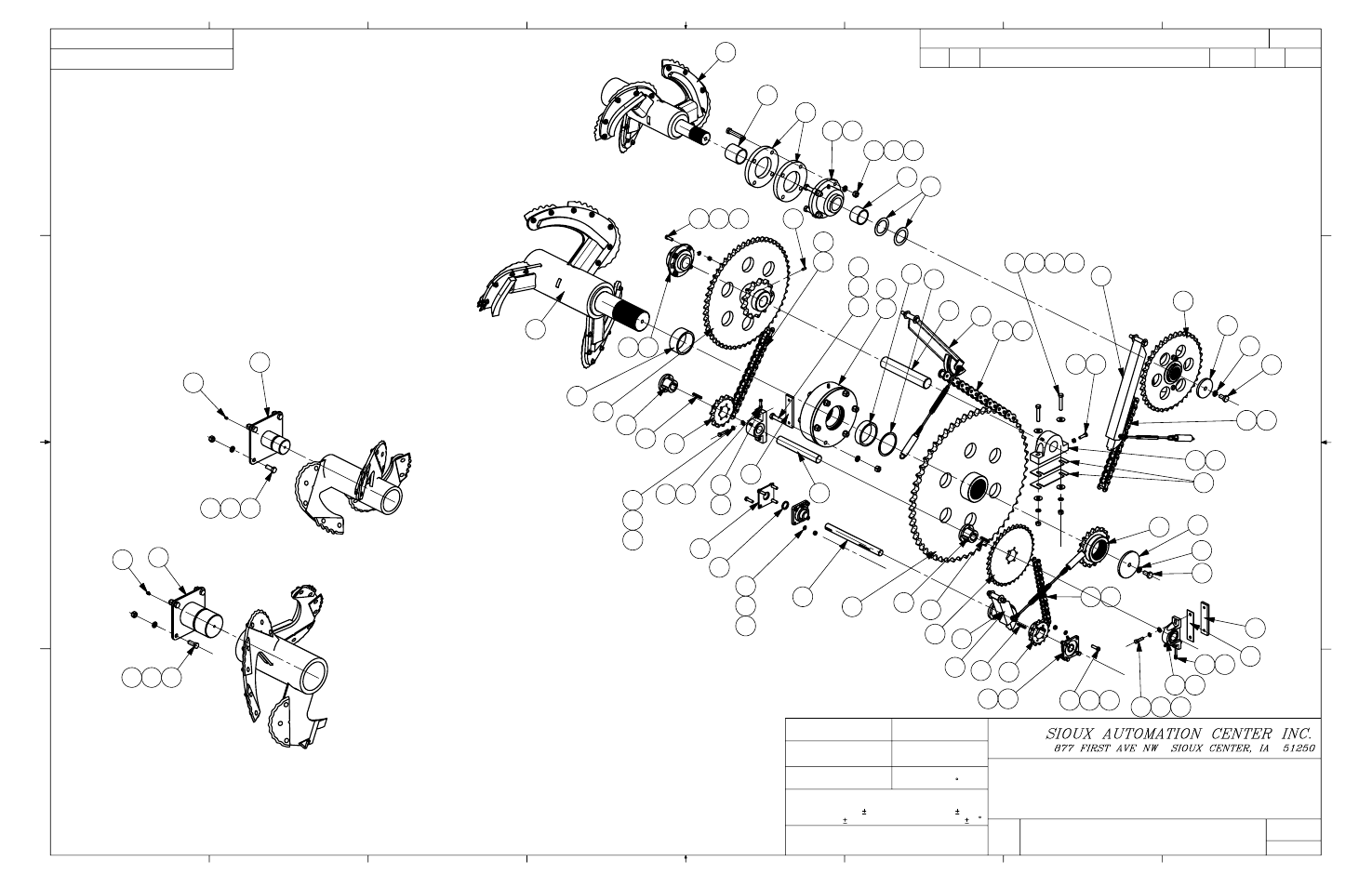 2050,trk,base,assy, Front rear | Sioux Tools 2050 User Manual | Page 24 / 53