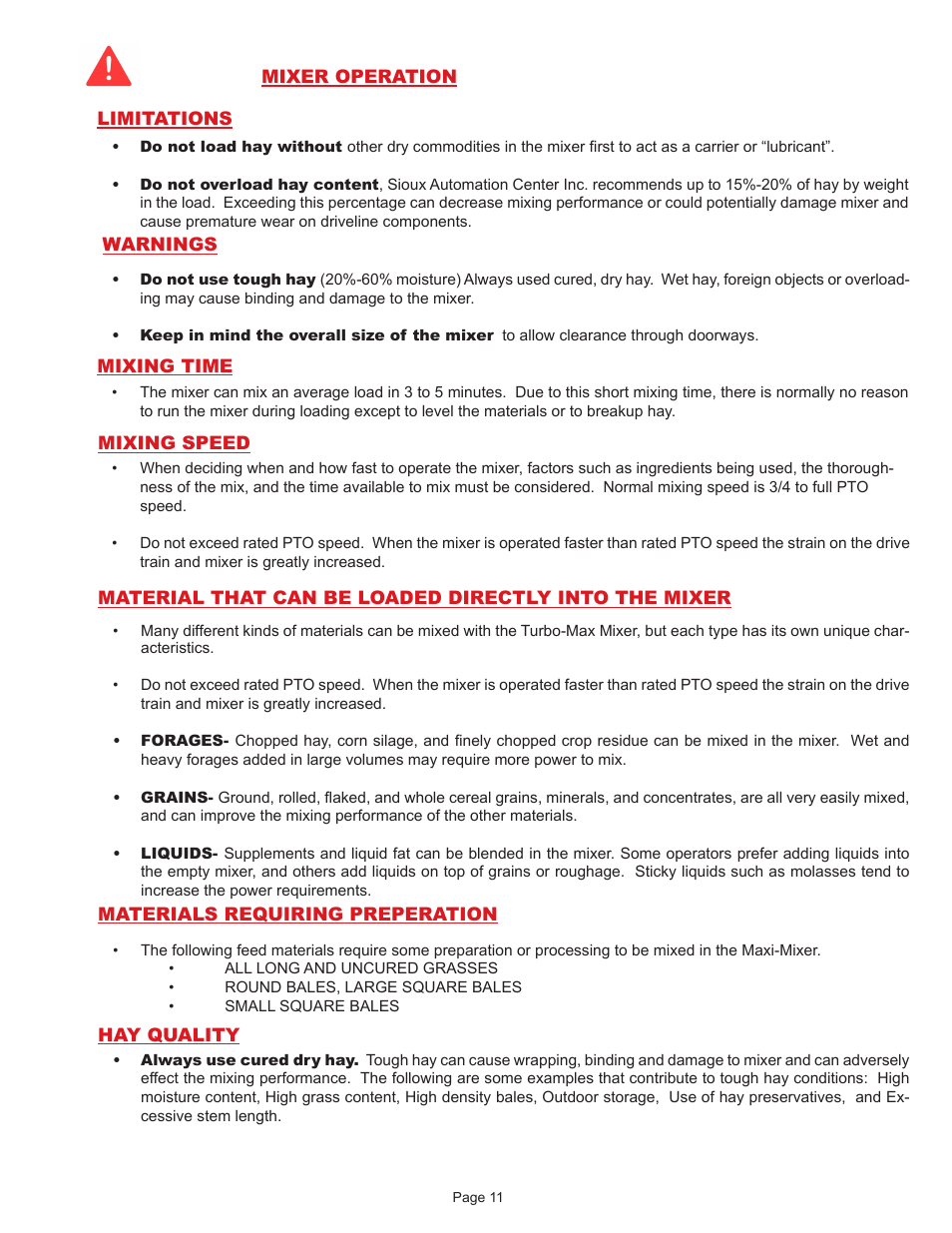 Sioux Tools TURBO-MAX 6056 User Manual | Page 11 / 28