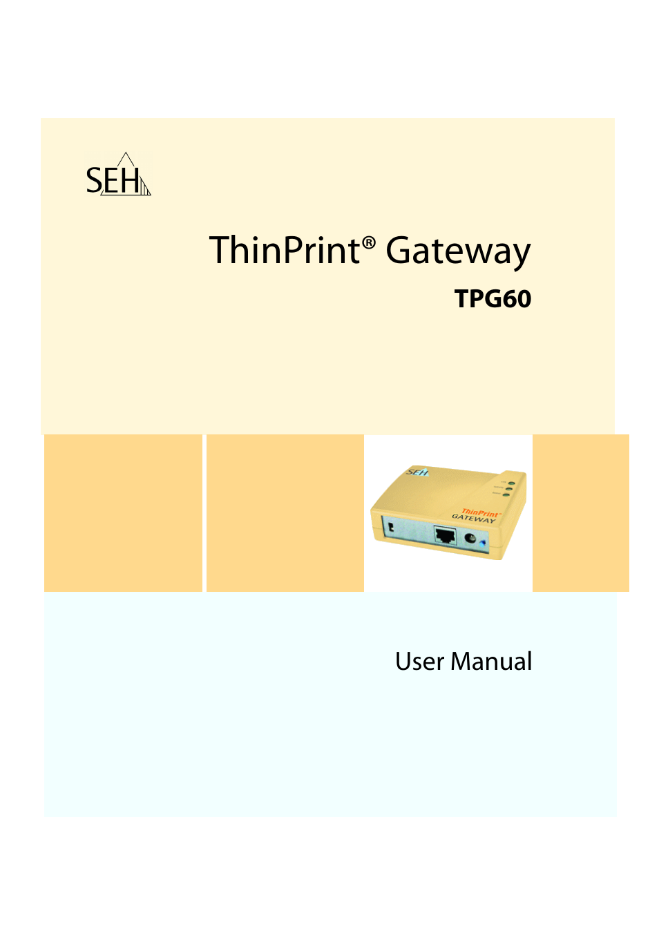 SEH Computertechnik TPG60 User Manual | 87 pages