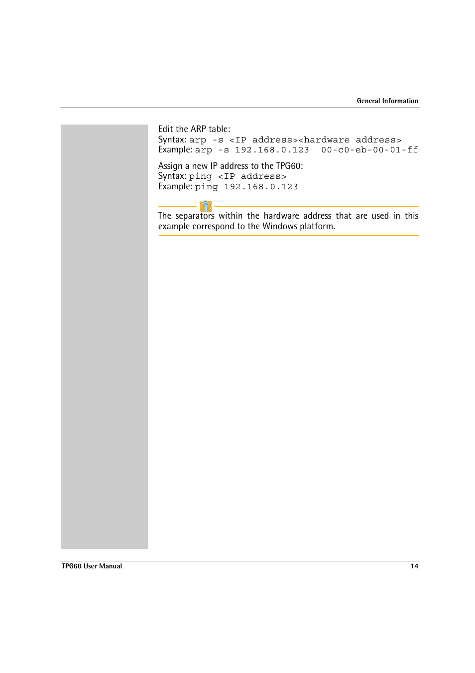 SEH Computertechnik TPG60 User Manual | Page 14 / 87
