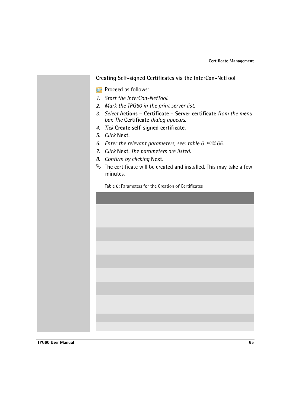 SEH Computertechnik TPG60 User Manual | Page 65 / 87