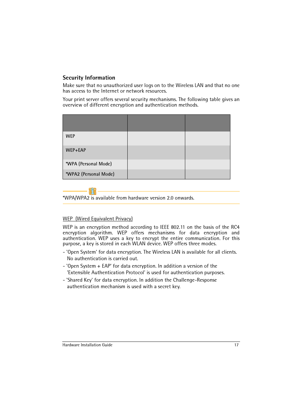 Security information | SEH Computertechnik SEH InterCon PS54-G User Manual | Page 17 / 24