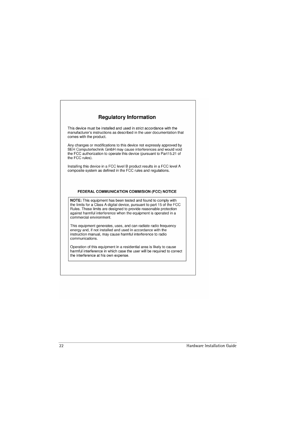SEH Computertechnik SEH InterCon PS54-G User Manual | Page 22 / 24