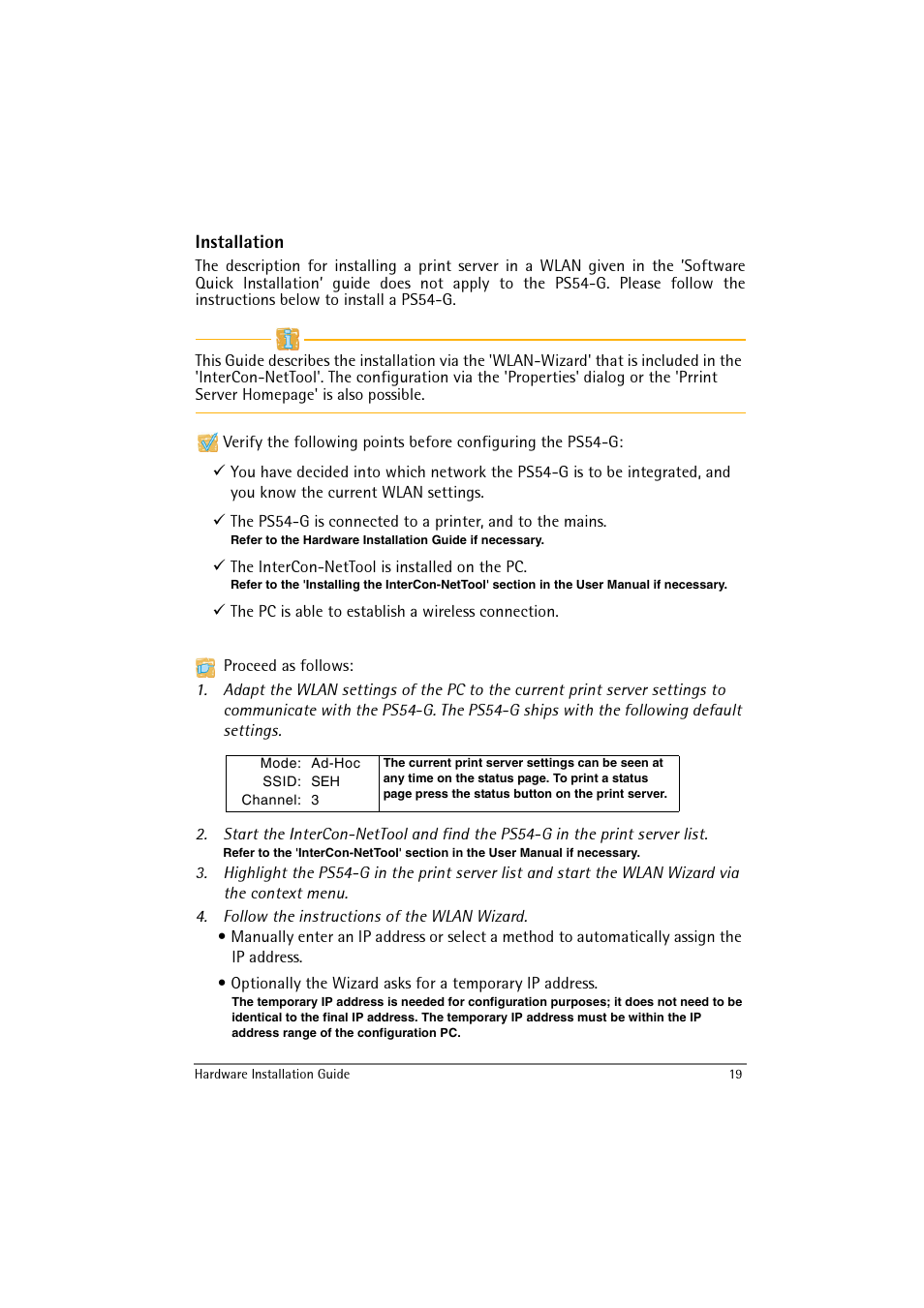 SEH Computertechnik SEH InterCon PS54a-G User Manual | Page 19 / 24