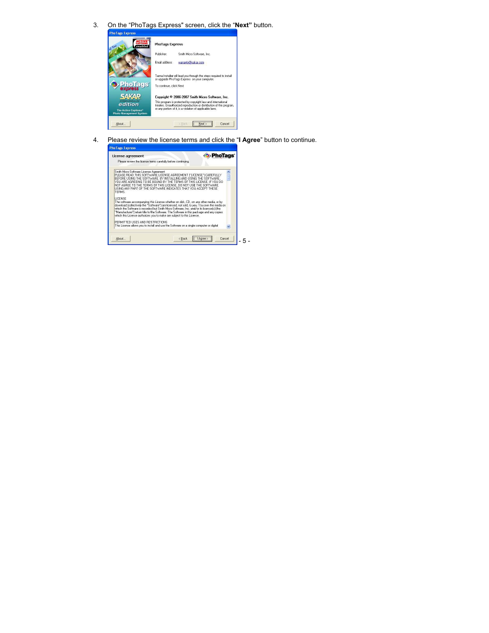 Sakar 49552N User Manual | Page 5 / 25