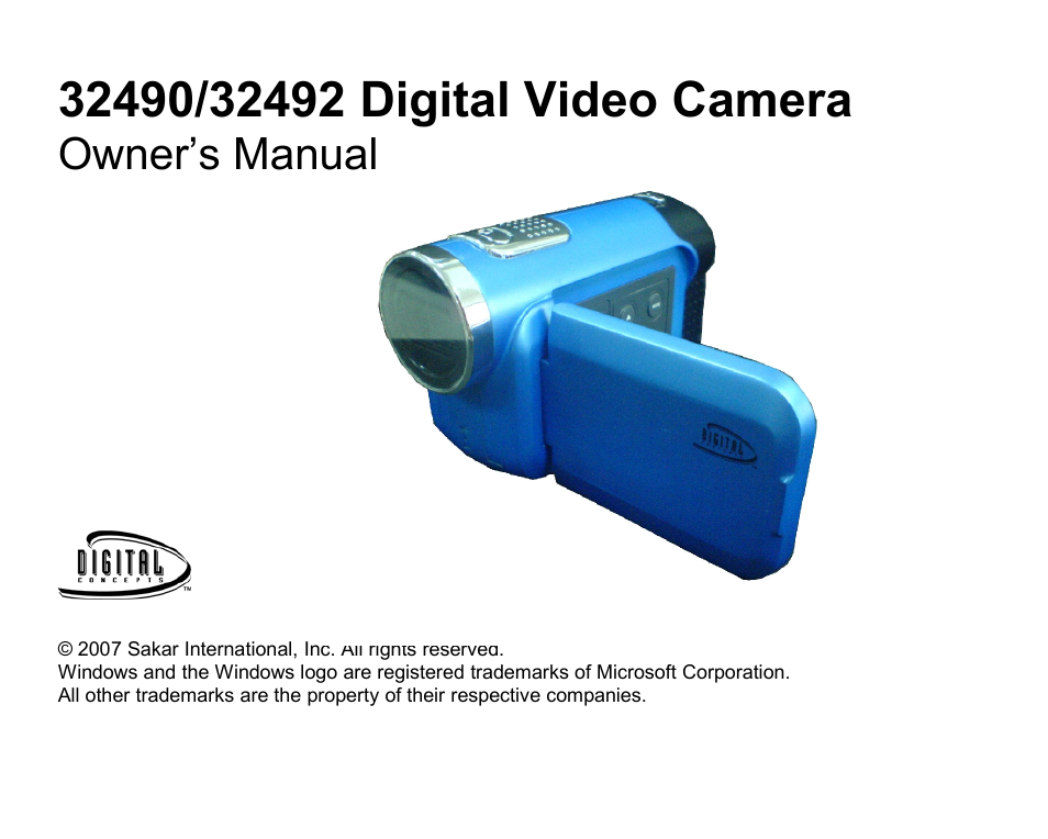 Sakar 32490 User Manual | 42 pages