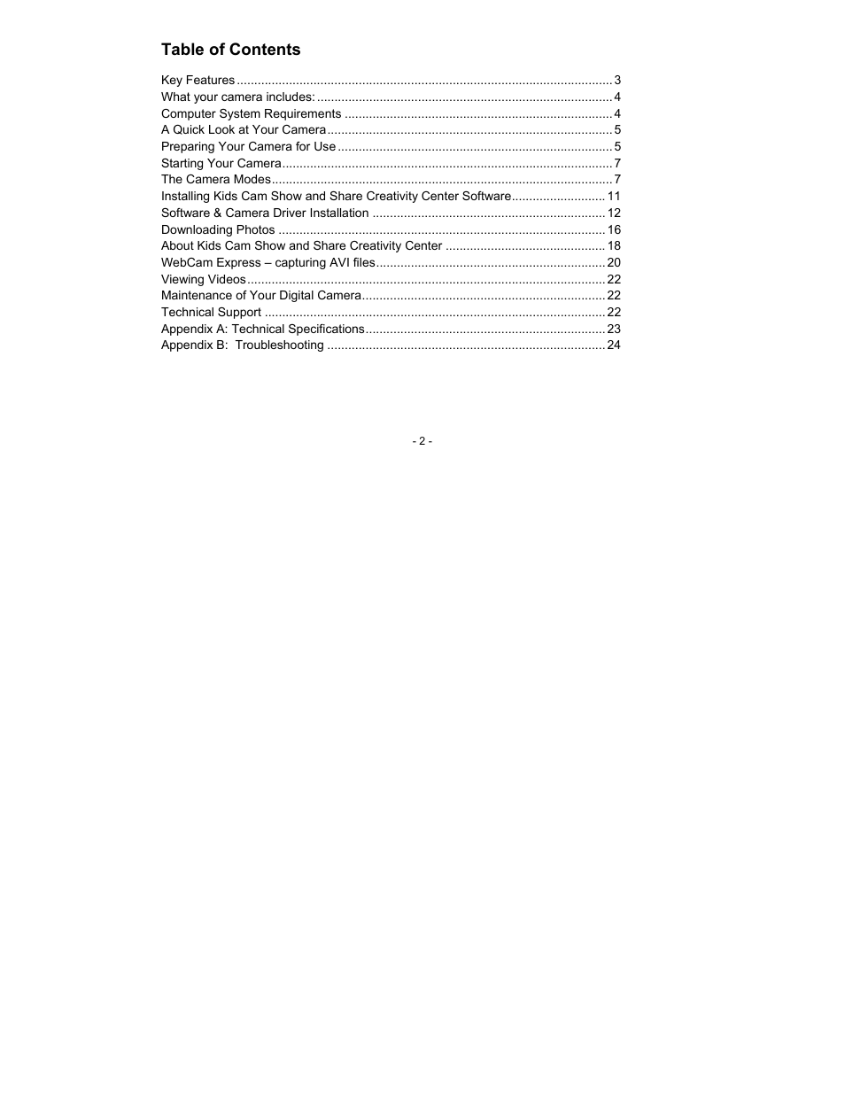 Sakar 16382 User Manual | Page 2 / 26