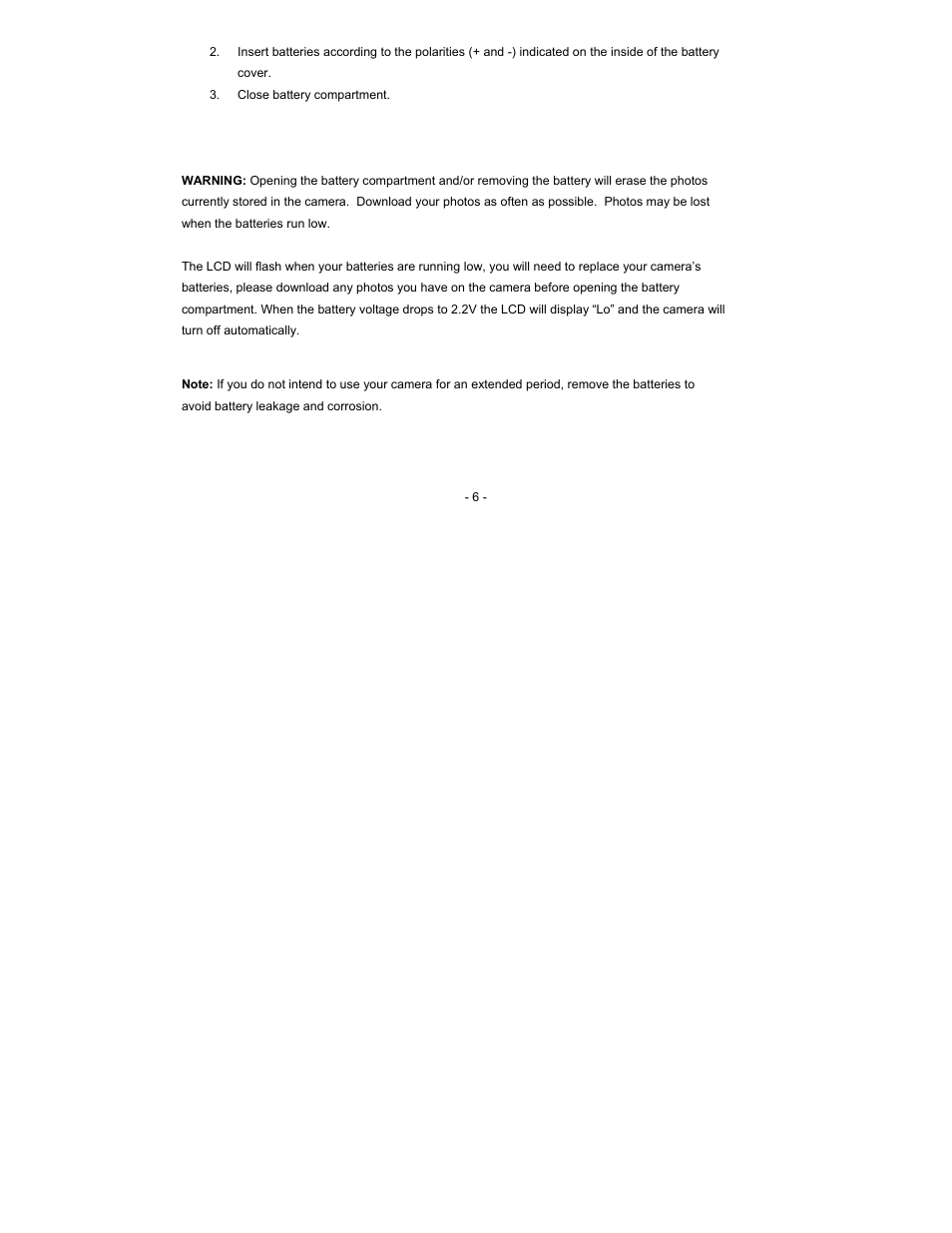 Sakar 16382 User Manual | Page 6 / 26