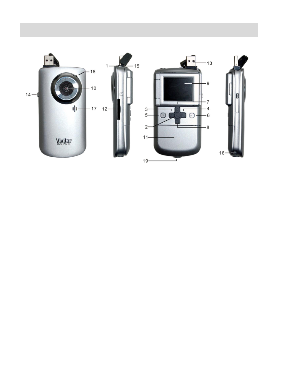 Sakar VIVITAR 615HD User Manual | Page 4 / 58