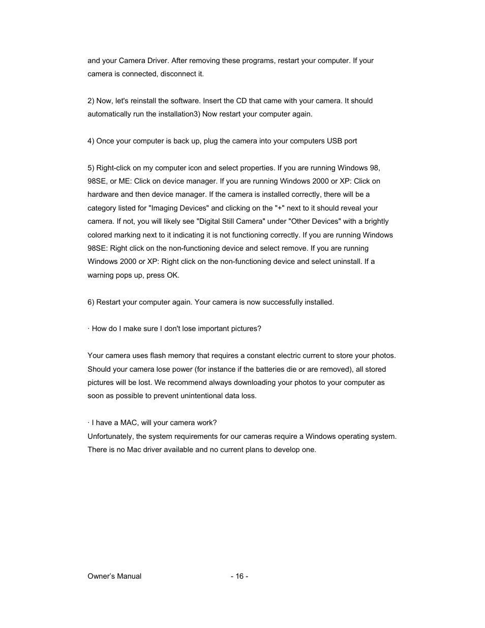 Sakar 81379 User Manual | Page 16 / 16