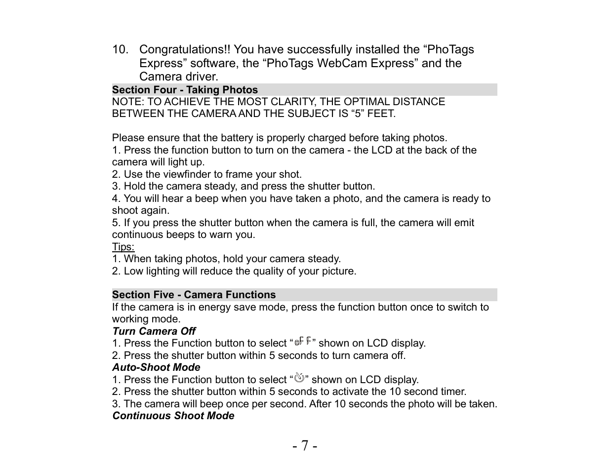 Sakar 24280 User Manual | Page 8 / 20