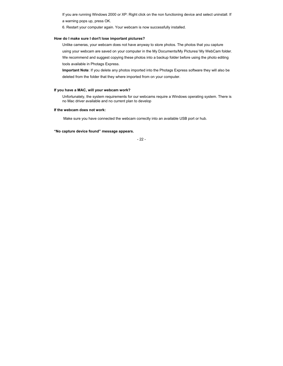 Sakar 49152N User Manual | Page 22 / 25