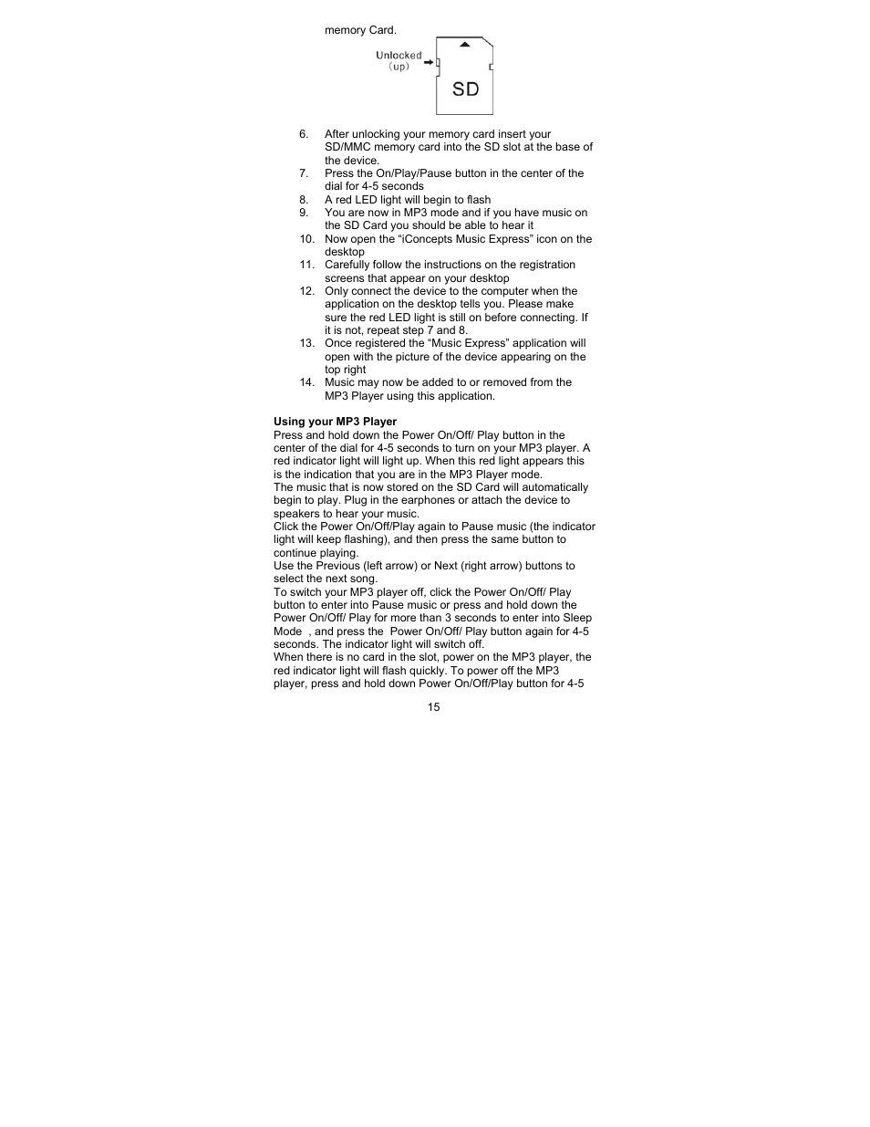 Sakar 44090 User Manual | Page 15 / 46