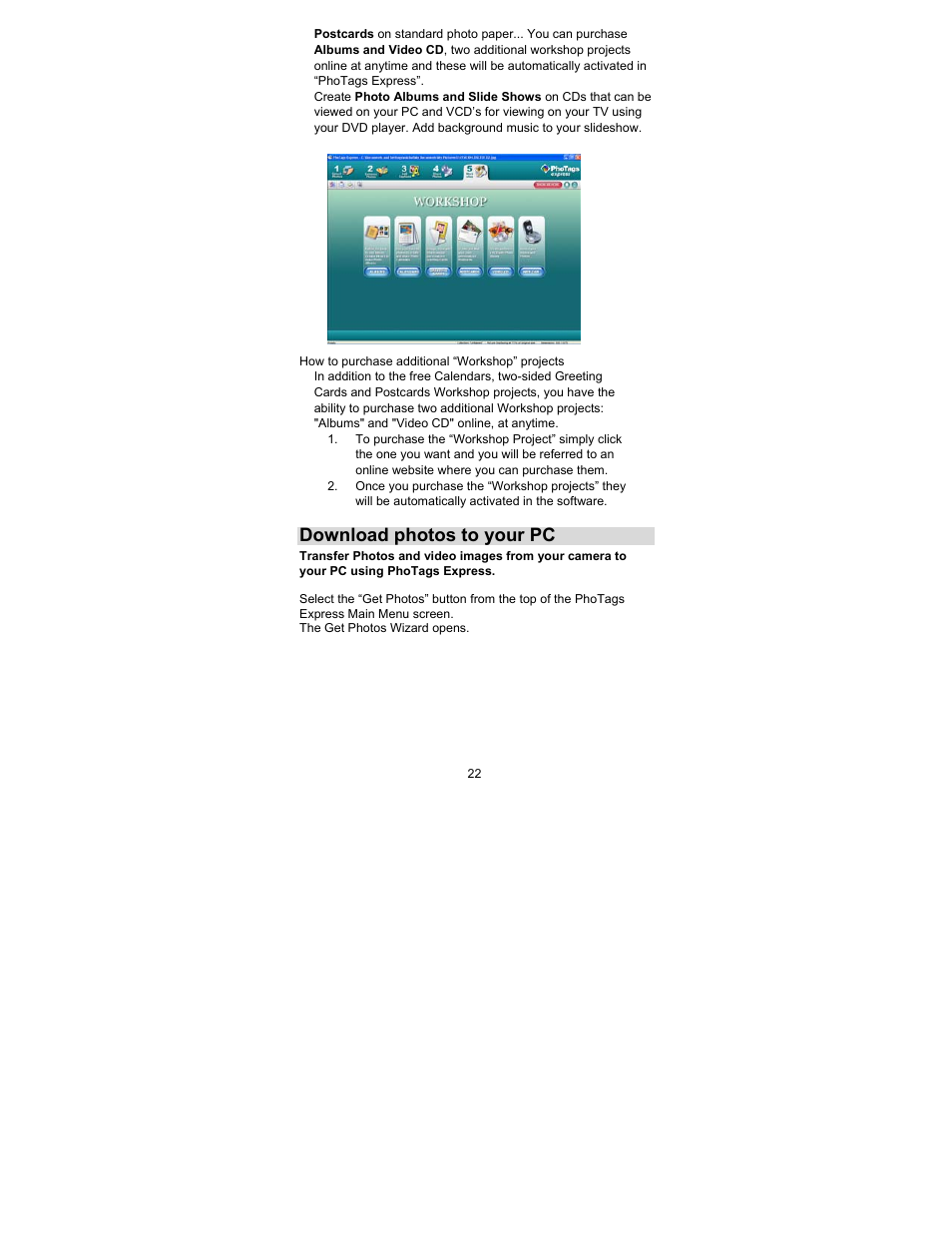 Download photos to your pc | Sakar 44090 User Manual | Page 22 / 46