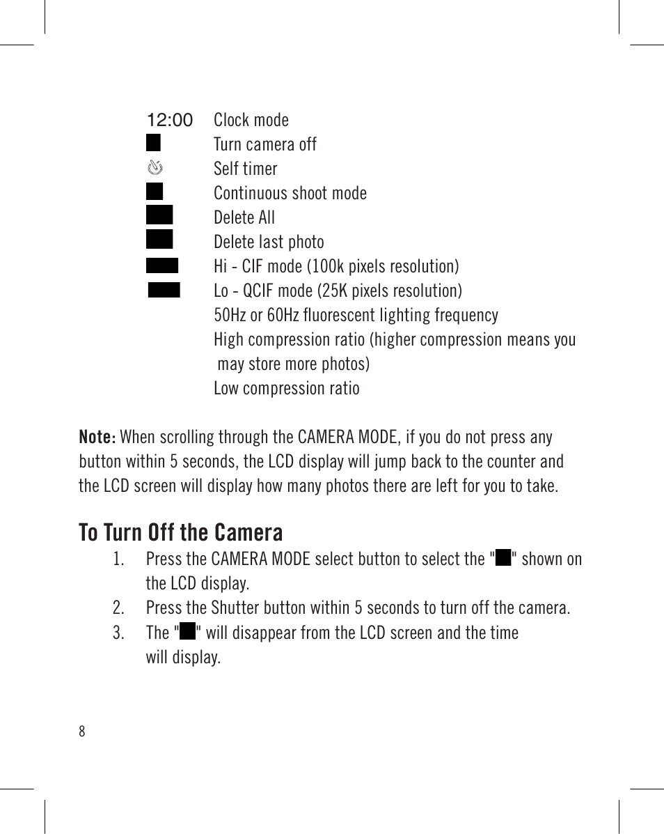 Sakar Wrist Cam Watch User Manual | Page 8 / 30