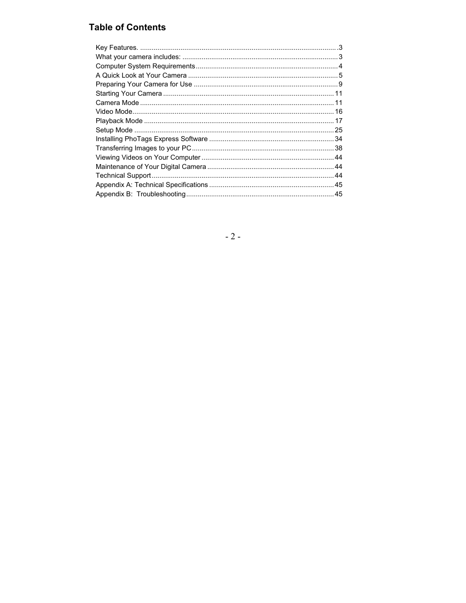 Sakar 87480 User Manual | Page 2 / 48