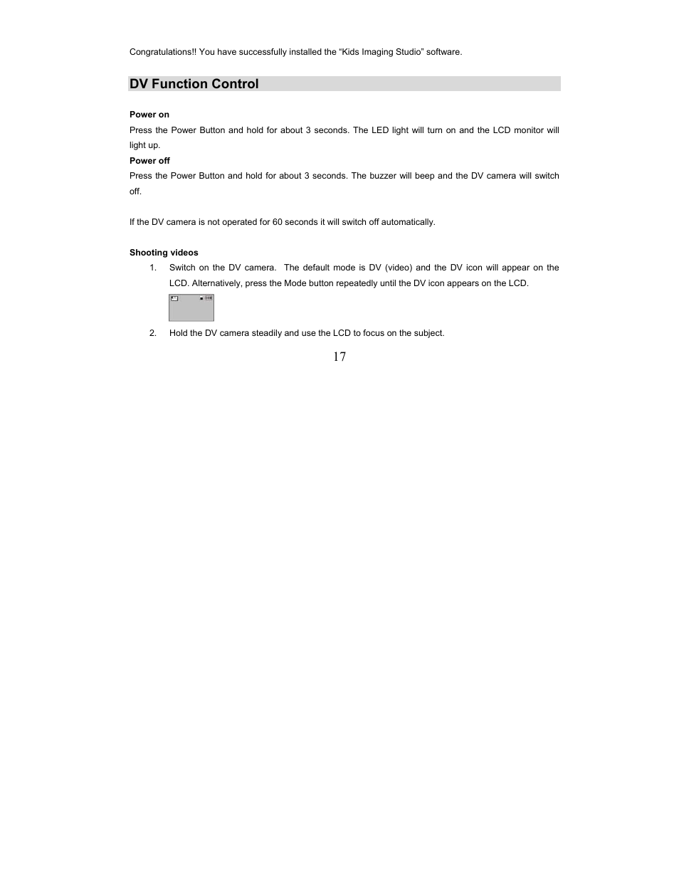 Dv function control | Sakar 57379 User Manual | Page 17 / 35