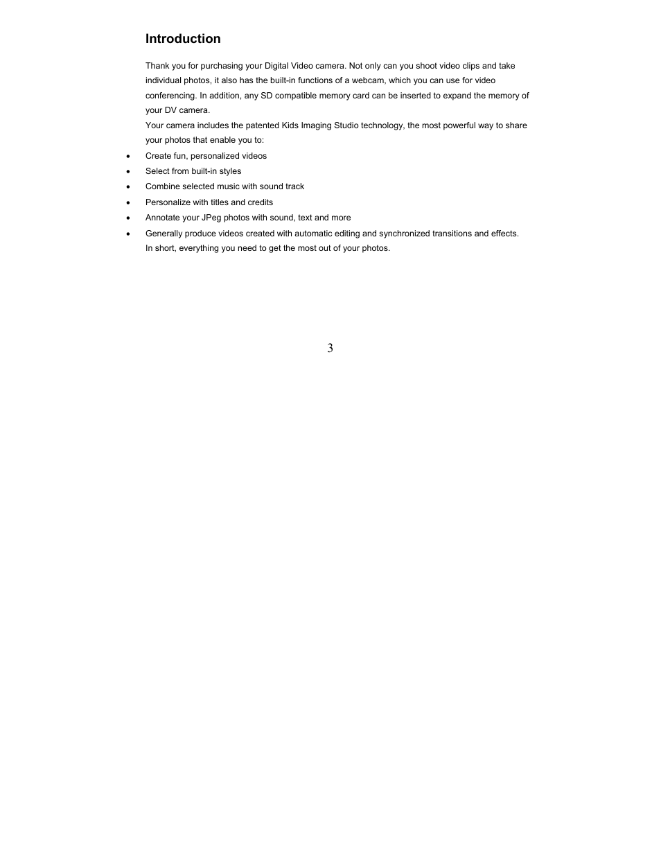 3introduction | Sakar 57379 User Manual | Page 3 / 35