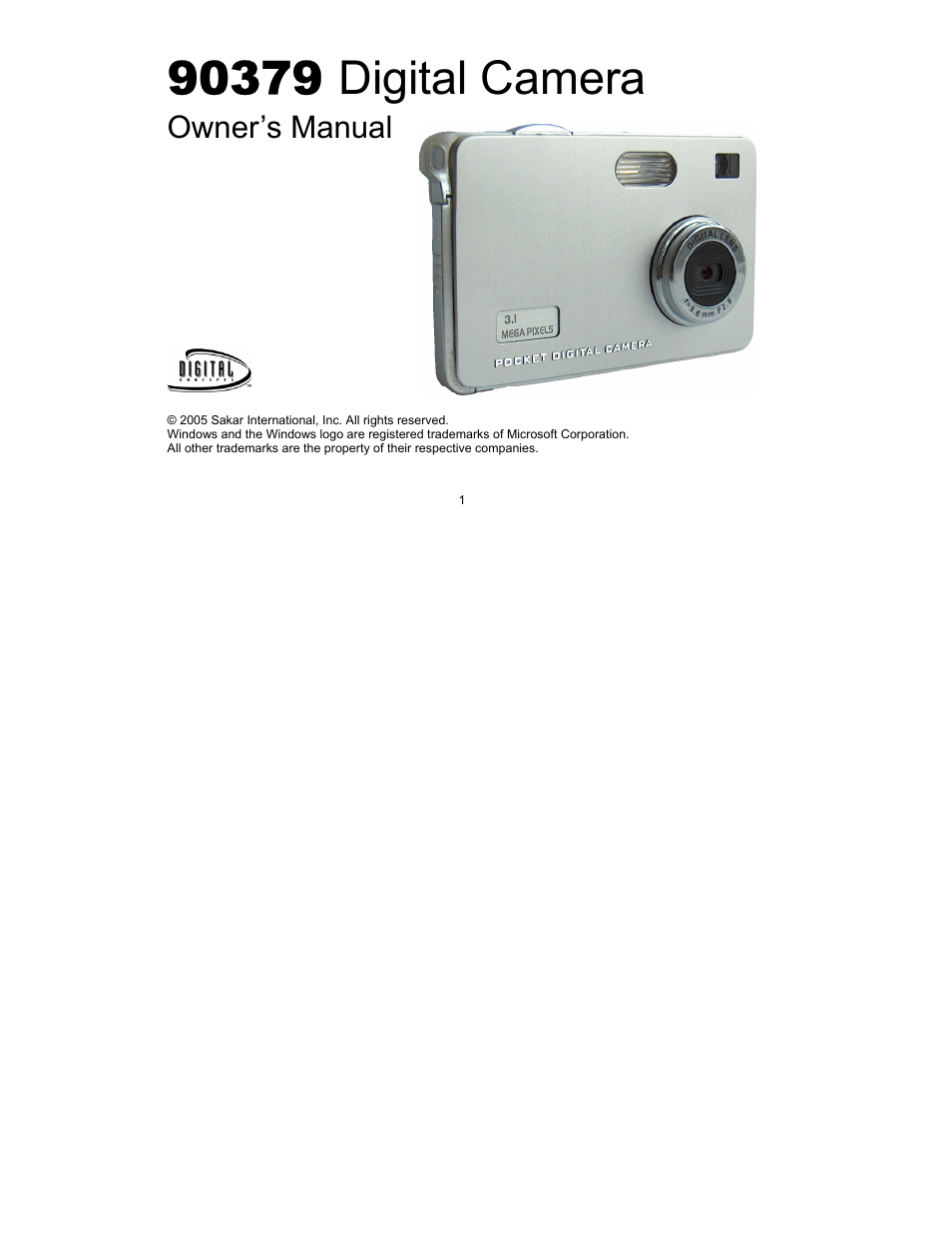 Sakar 90379 User Manual | 35 pages