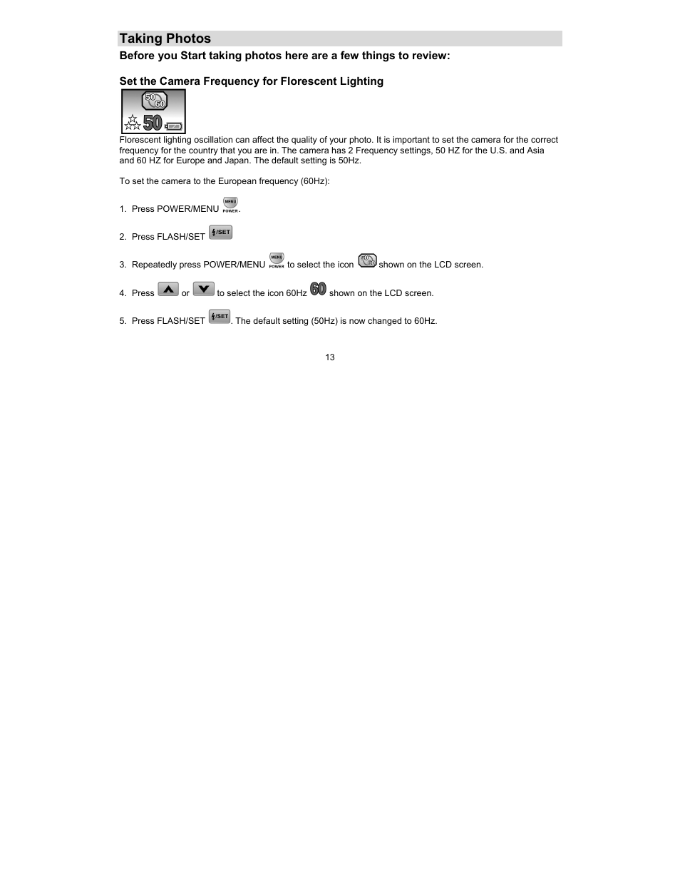 Taking photos | Sakar 90379 User Manual | Page 13 / 35