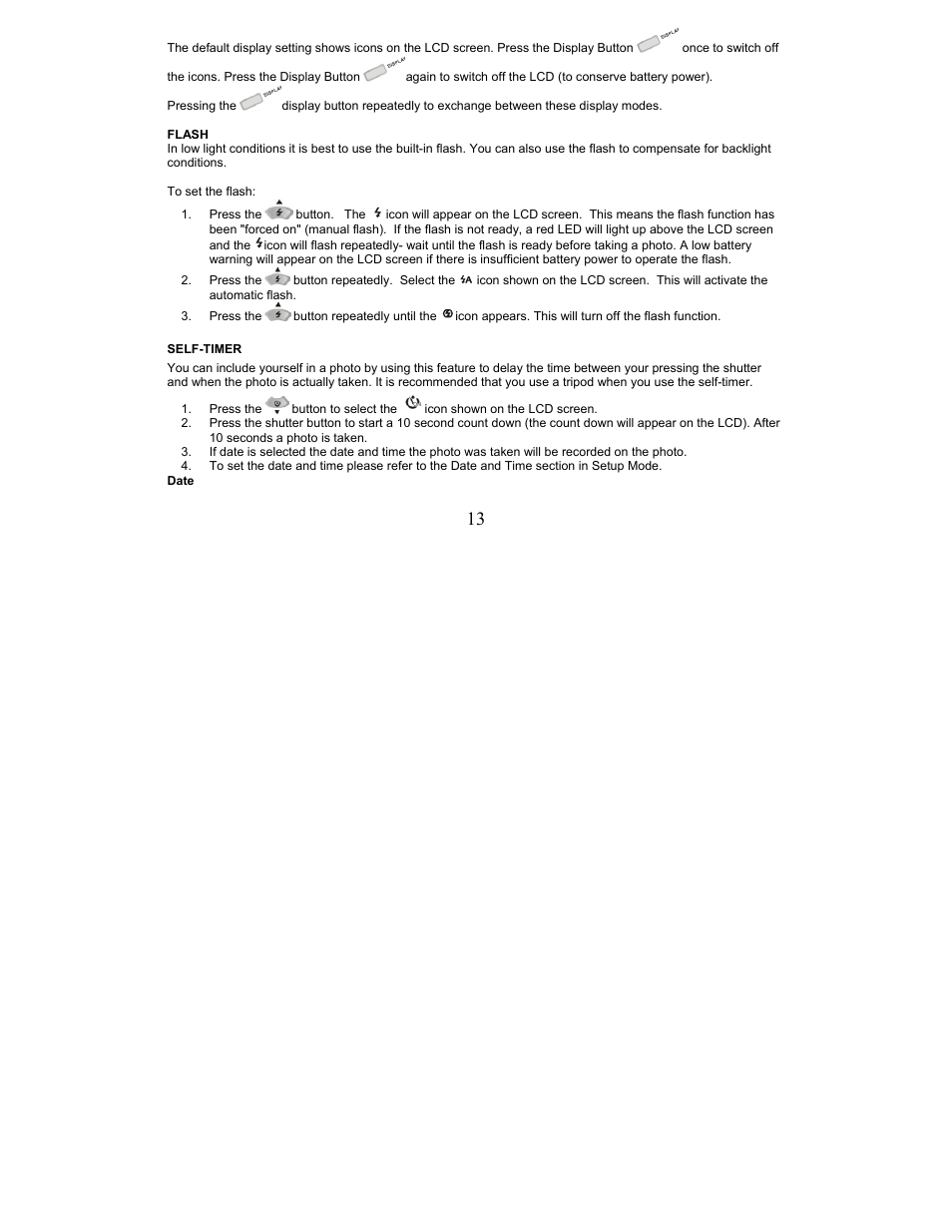 Sakar 5.1 Mega Pixel User Manual | Page 13 / 43