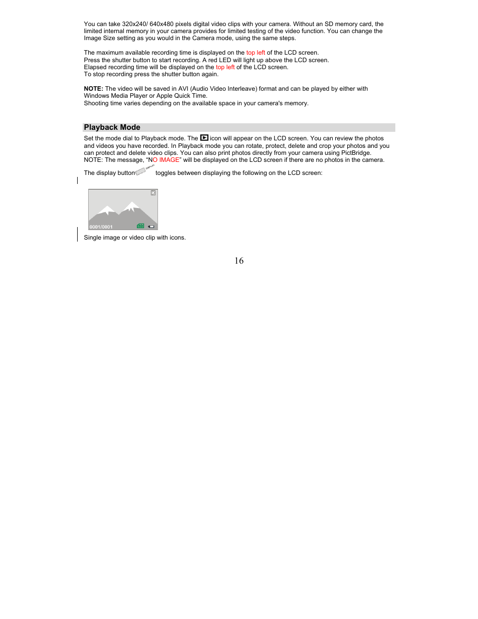 Sakar 5.1 Mega Pixel User Manual | Page 16 / 43