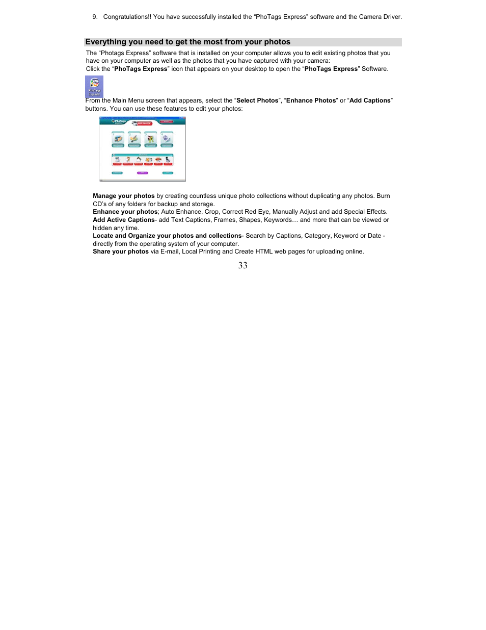 Sakar 5.1 Mega Pixel User Manual | Page 33 / 43