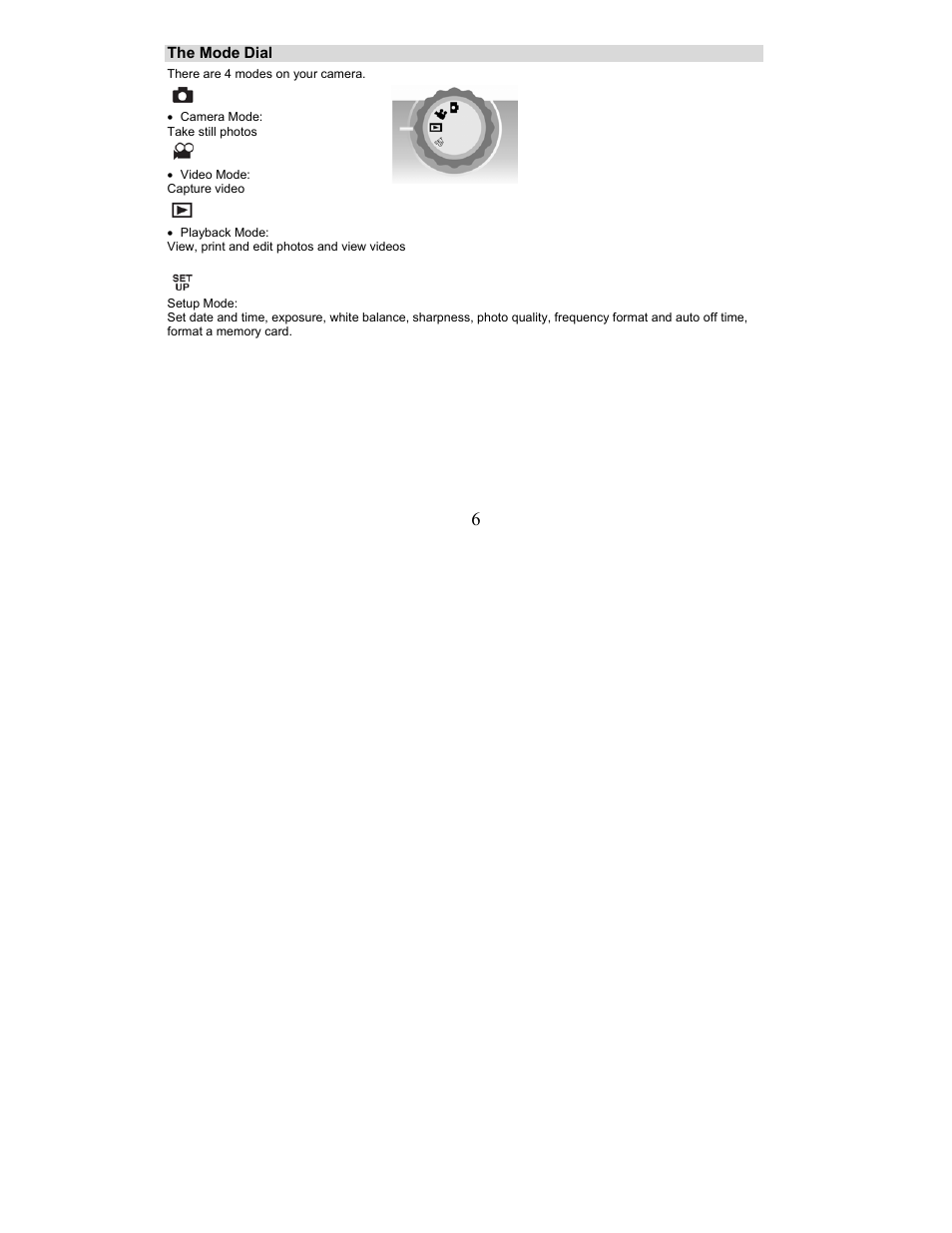 Sakar 5.1 Mega Pixel User Manual | Page 6 / 43