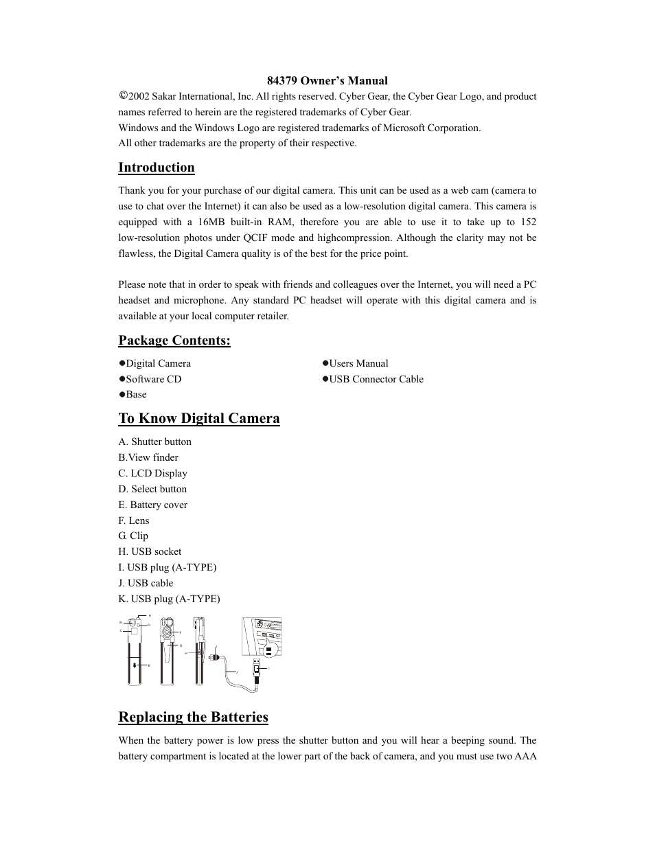 Sakar 84379 User Manual | 11 pages