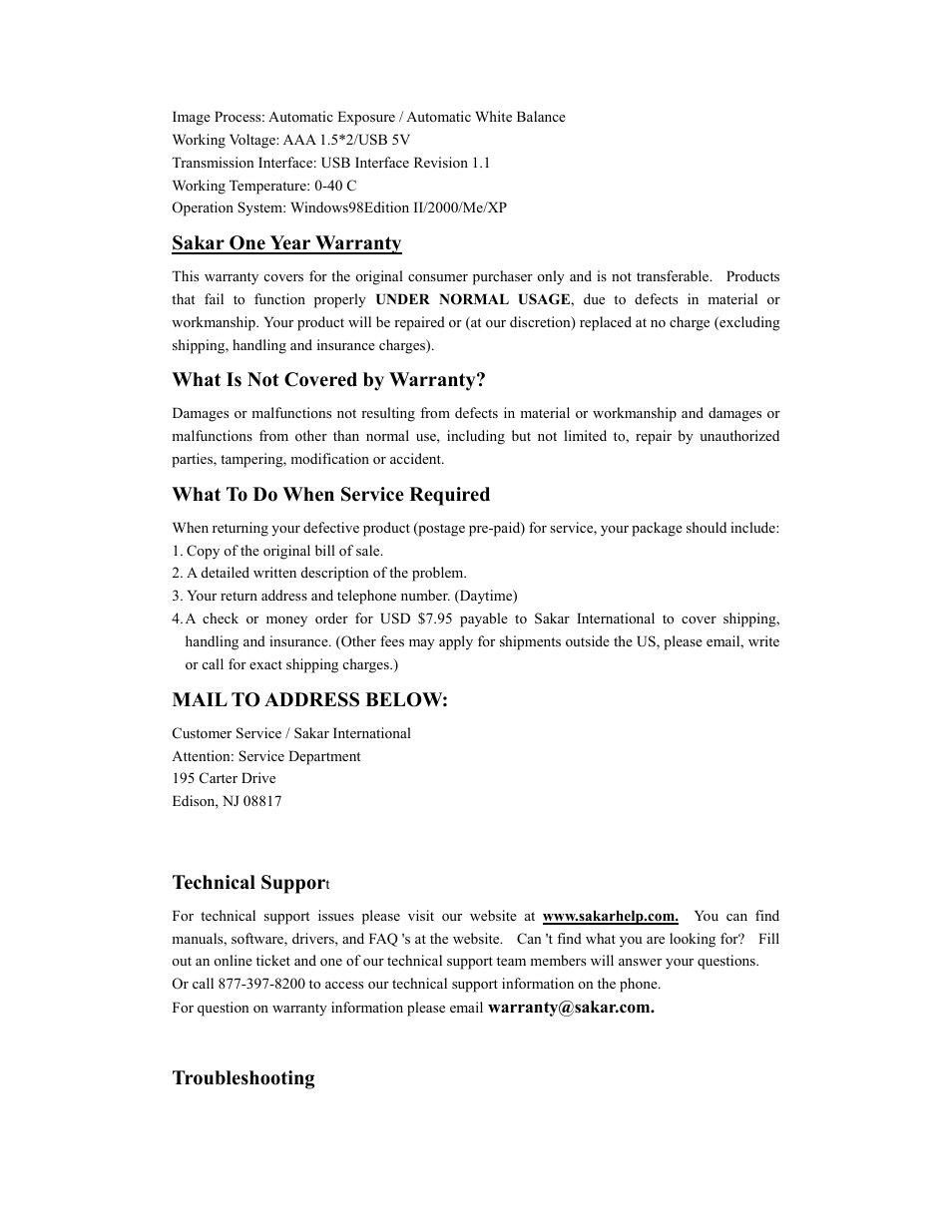 Sakar 84379 User Manual | Page 10 / 11