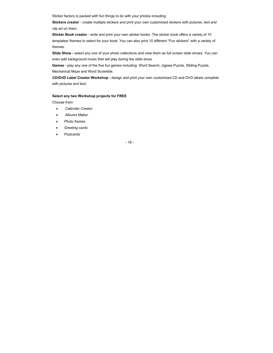 Sakar 59379 User Manual | Page 18 / 24