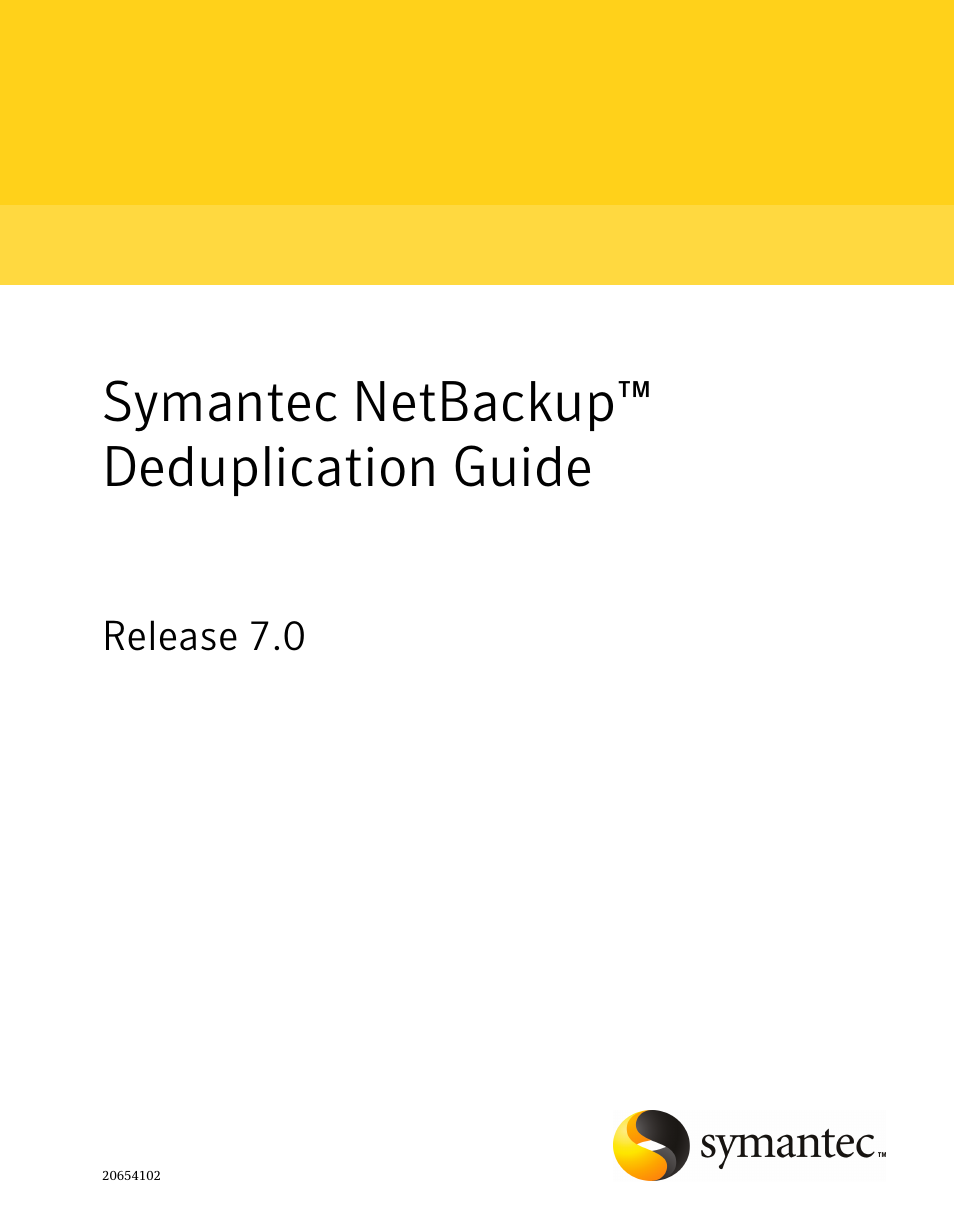Symantec NETBACKUP 7 User Manual | 122 pages