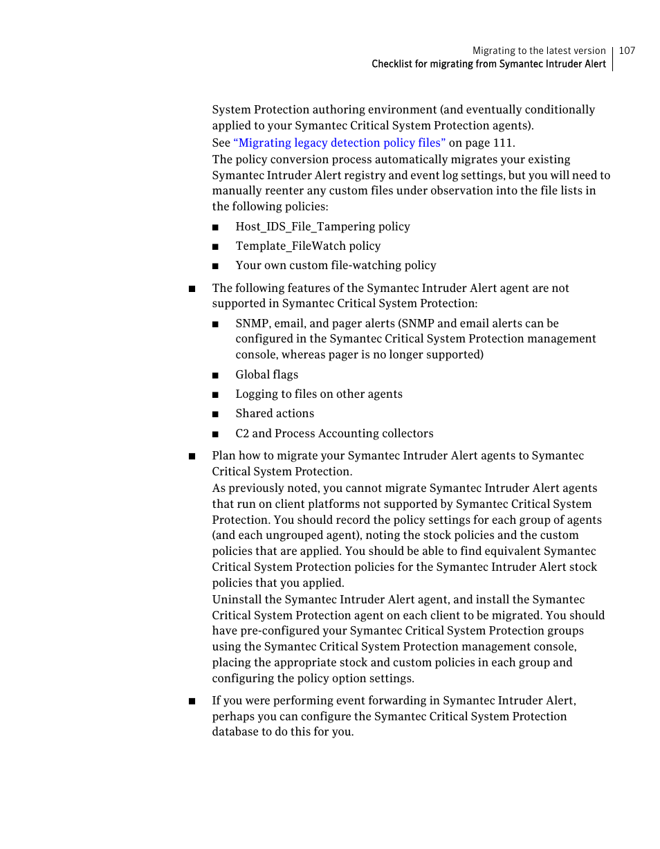 Symantec Critical System User Manual | Page 107 / 122