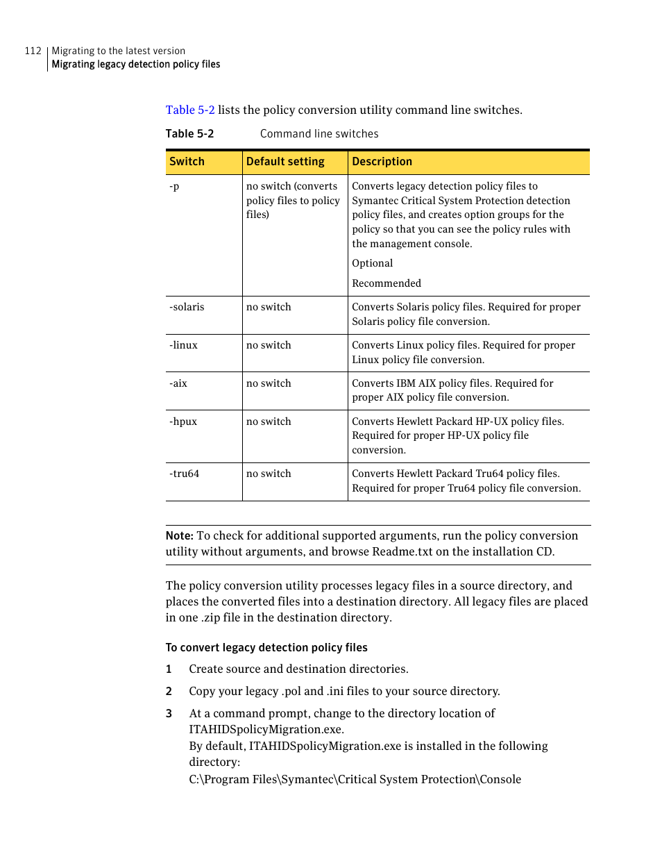 Symantec Critical System User Manual | Page 112 / 122