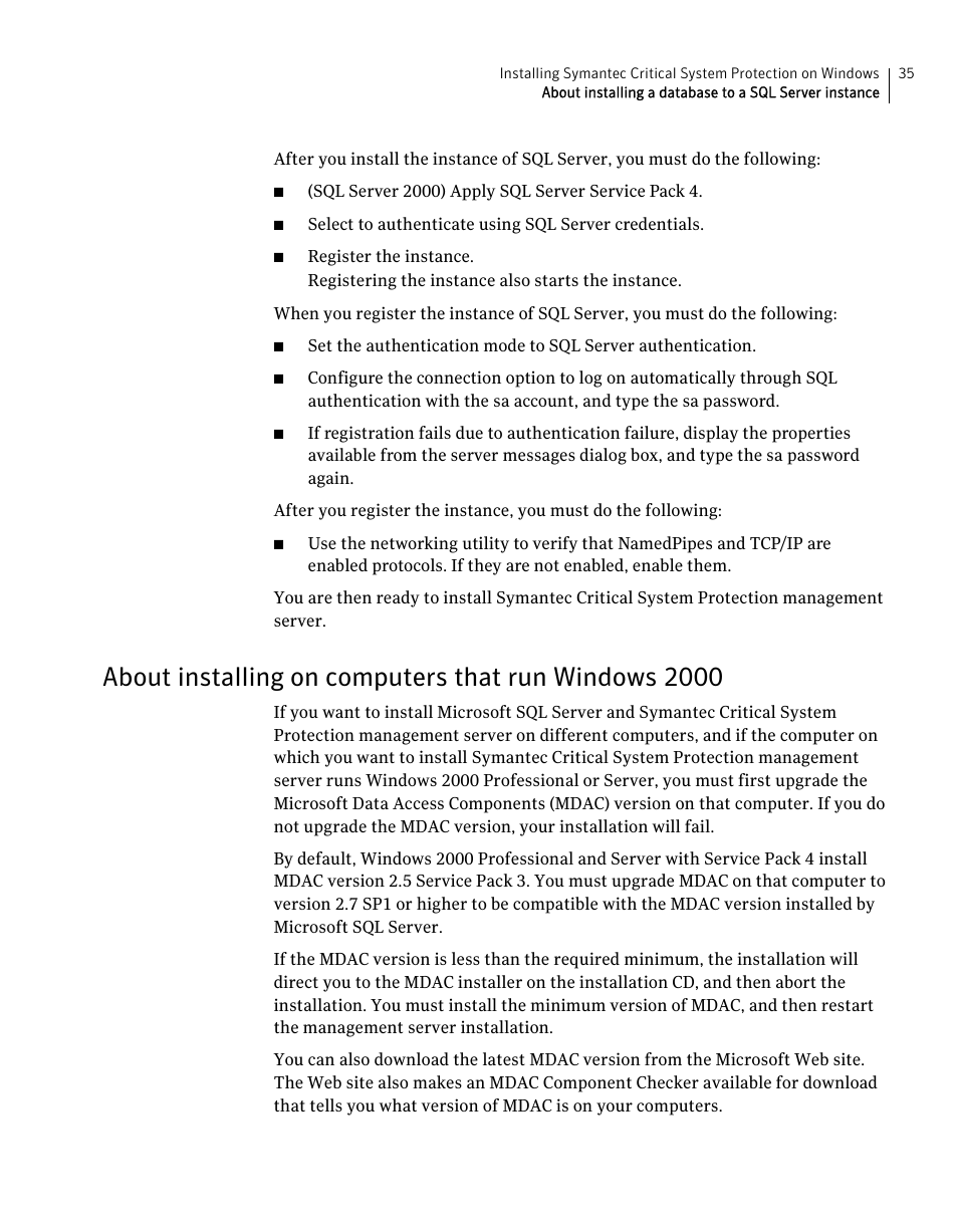 Symantec Critical System User Manual | Page 35 / 122